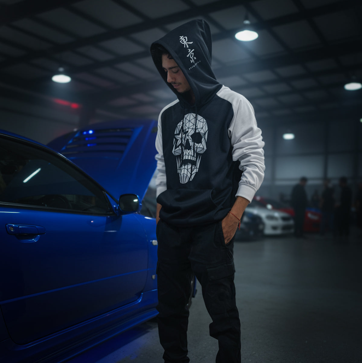 Signature Skull Fleece Raglan Hoodie