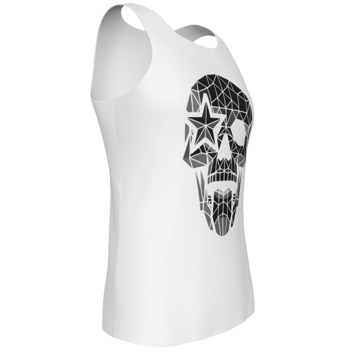 Dark Skull Tank Top (White)