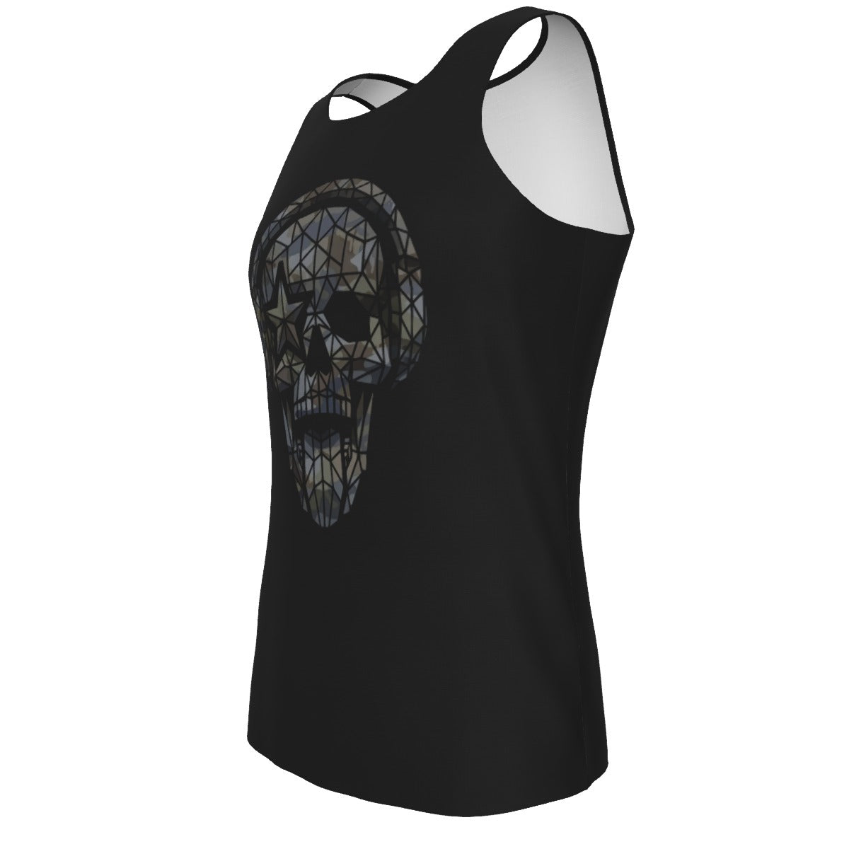 Headphones Camo Skull Tank Top