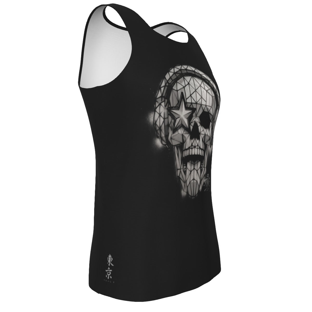 Headphones Graffiti Skull Tank Top