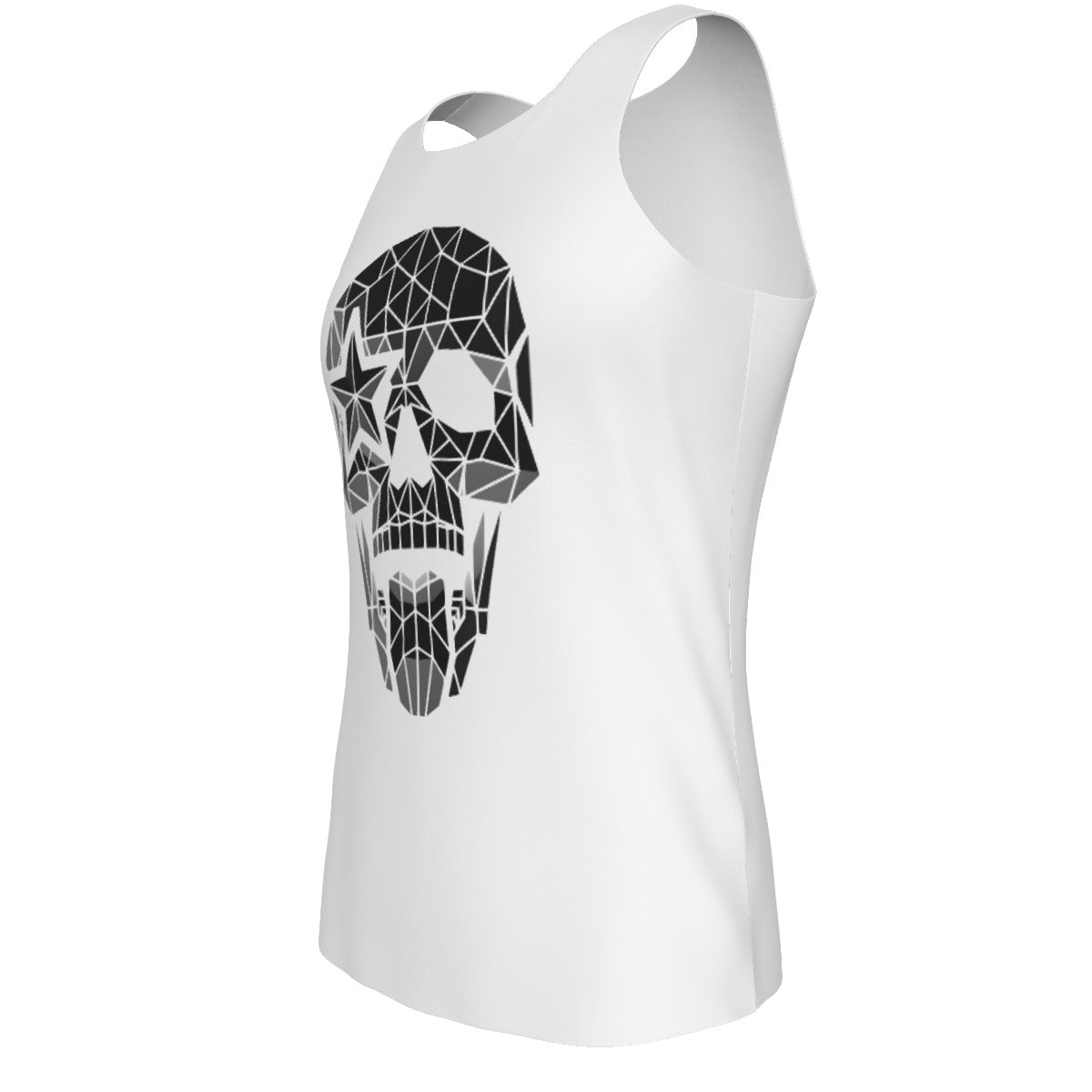 Dark Skull Tank Top (White)