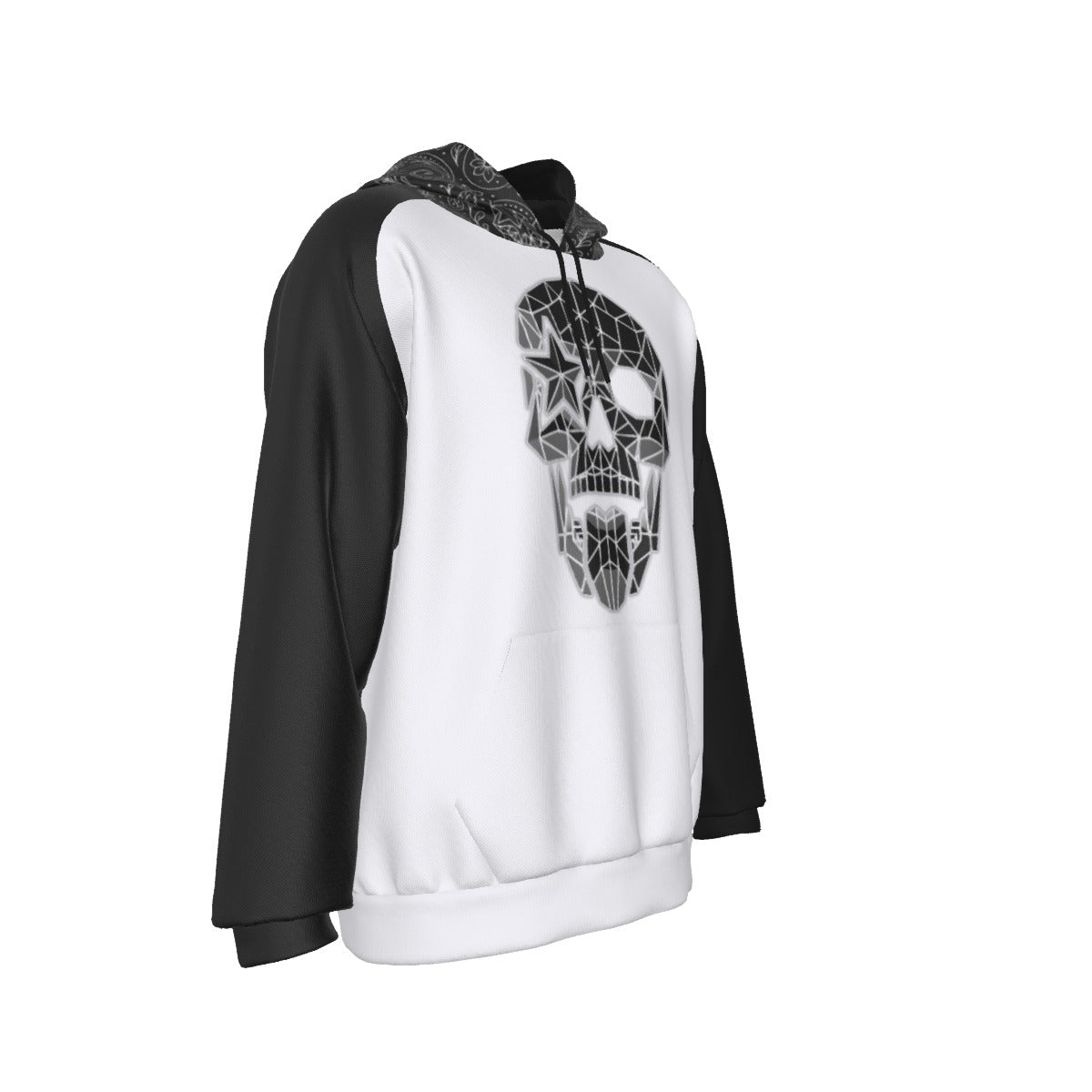 Dark Skull Raglan Fleece Hoodie