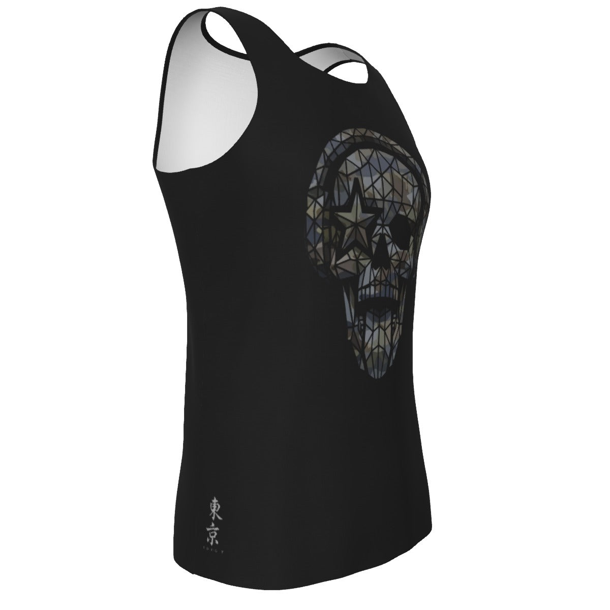 Headphones Camo Skull Tank Top