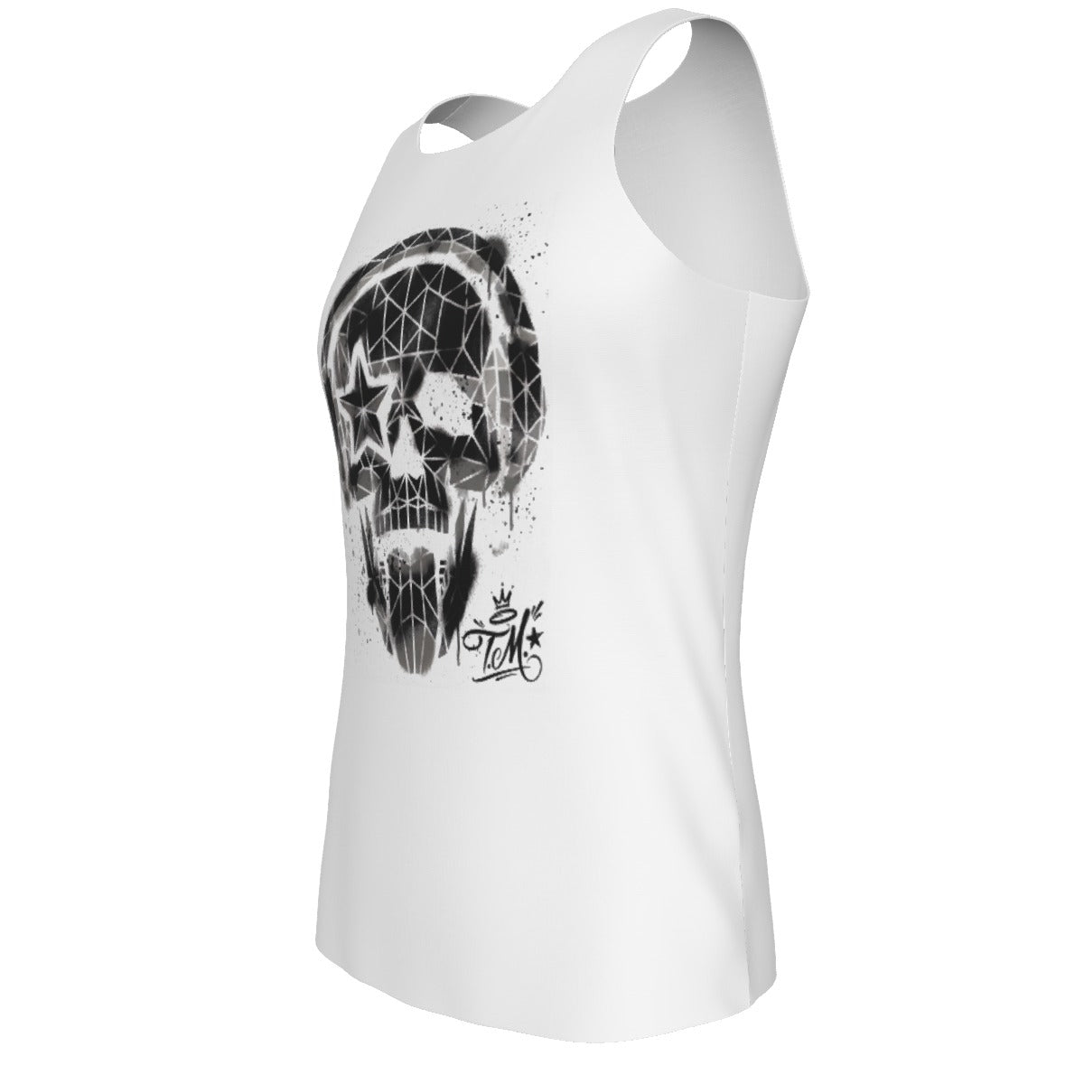Headphones Graffiti Dark Skull Tank Top