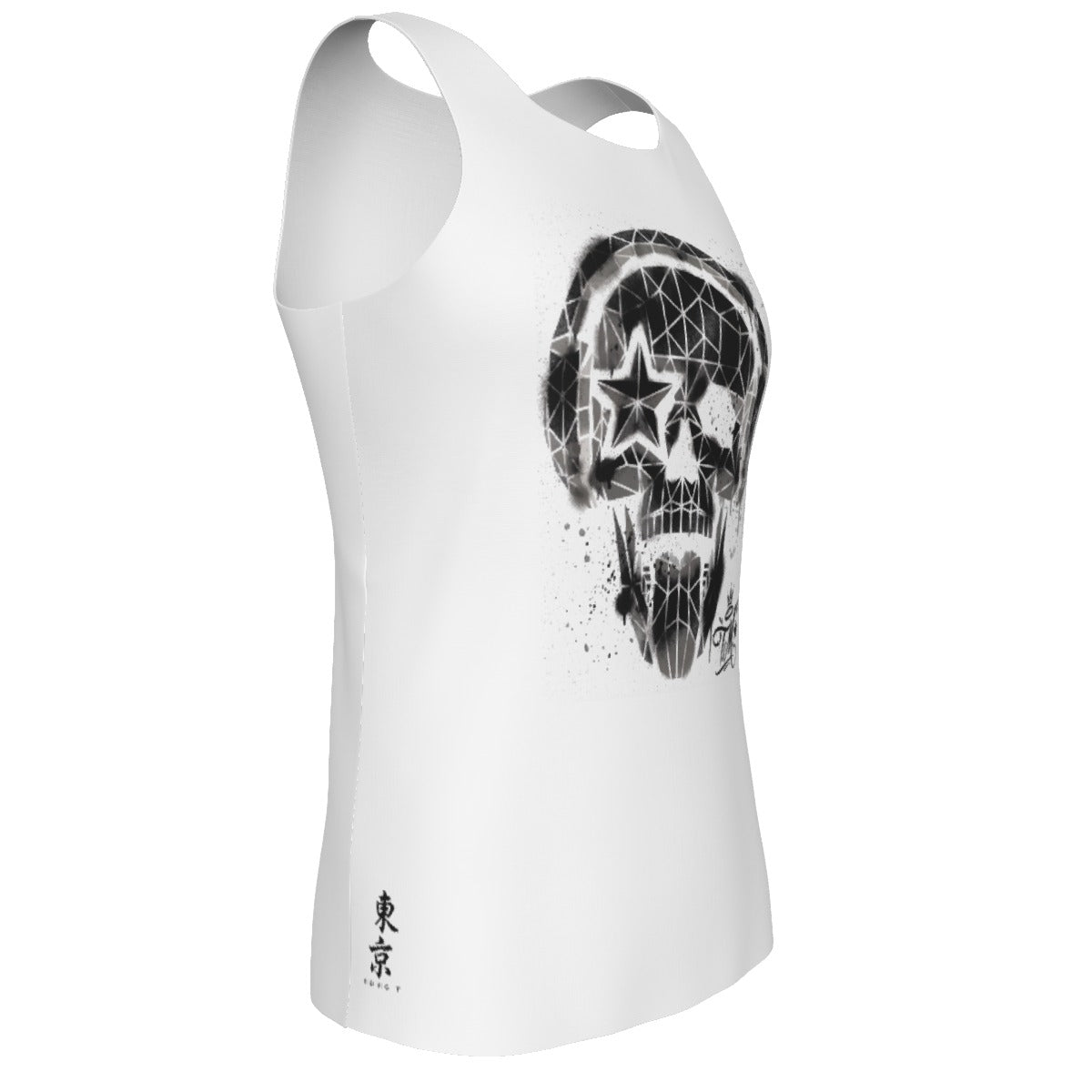 Headphones Graffiti Dark Skull Tank Top