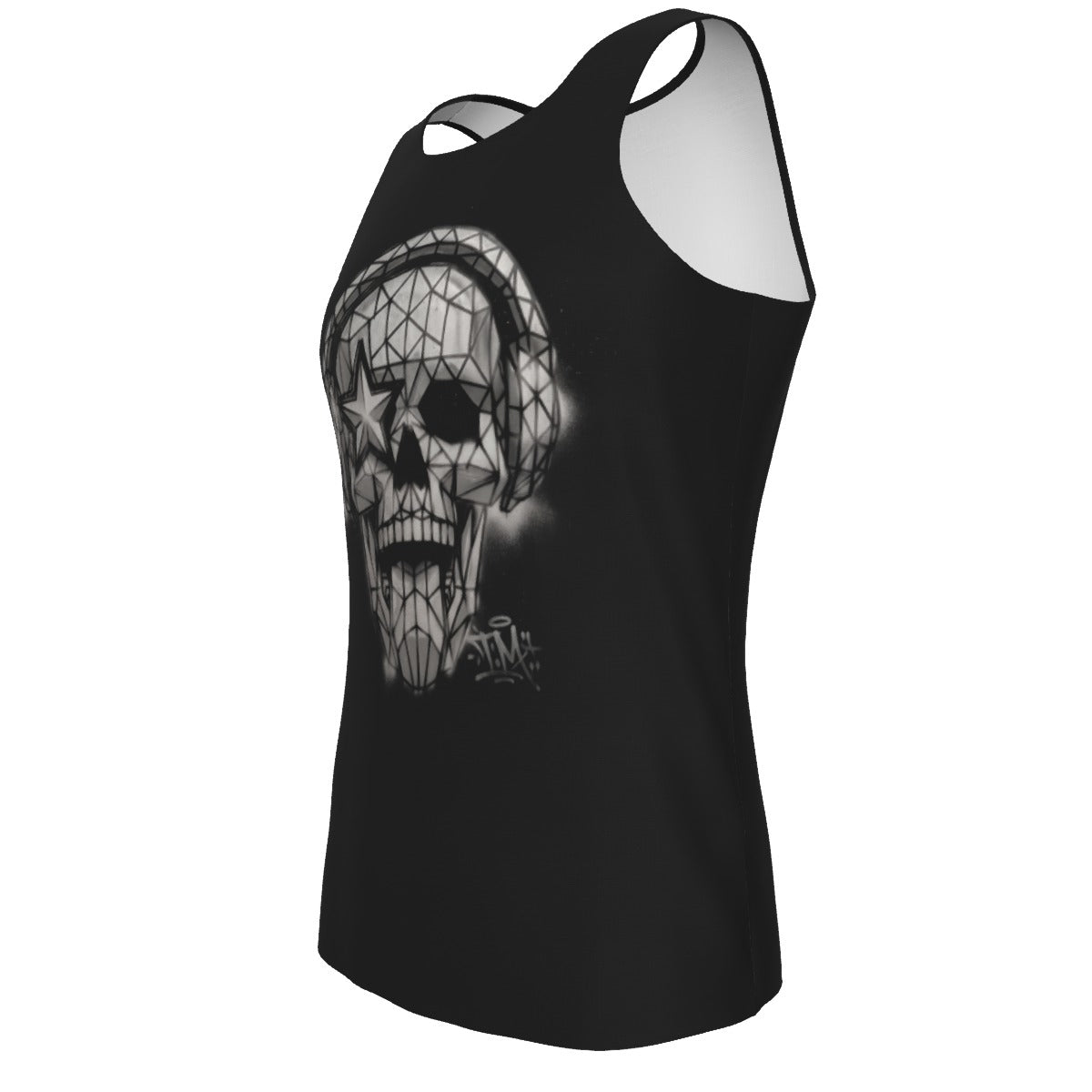 Headphones Graffiti Skull Tank Top