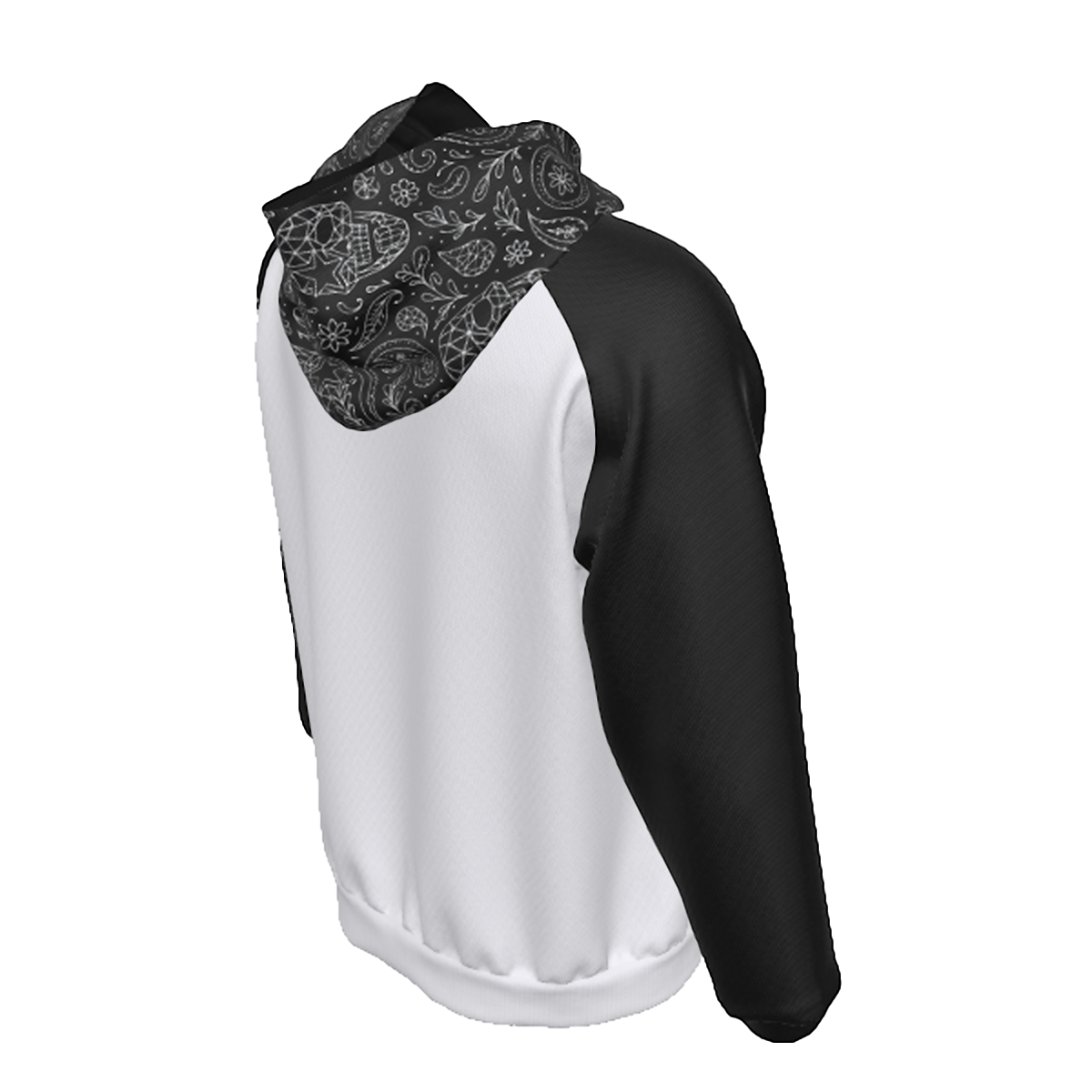 Dark Skull Raglan Fleece Hoodie