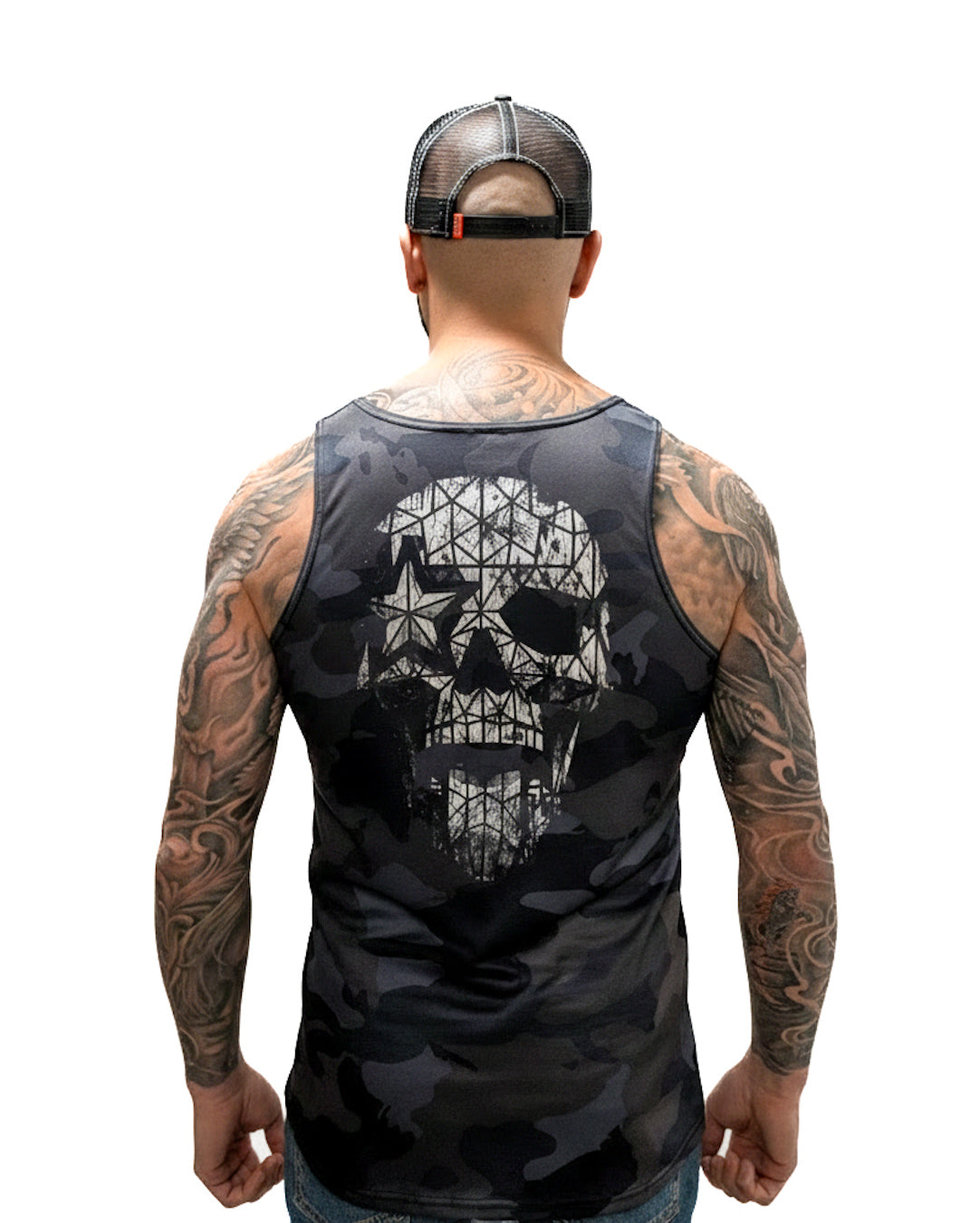 Dark Camo Skull Tank Top