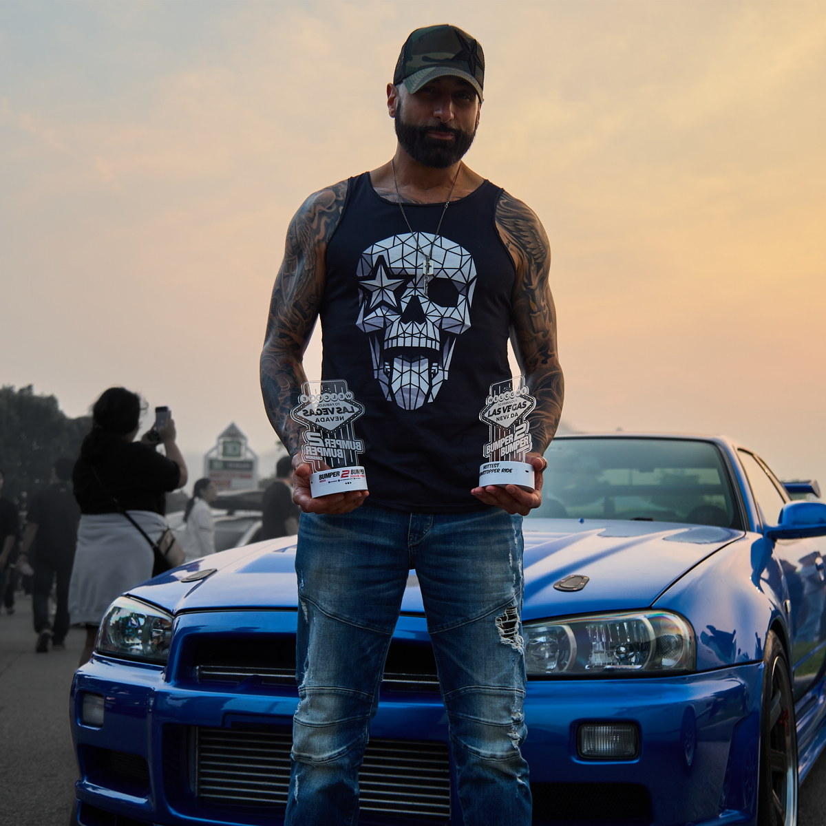 Signature Skull Tank Top (Black)