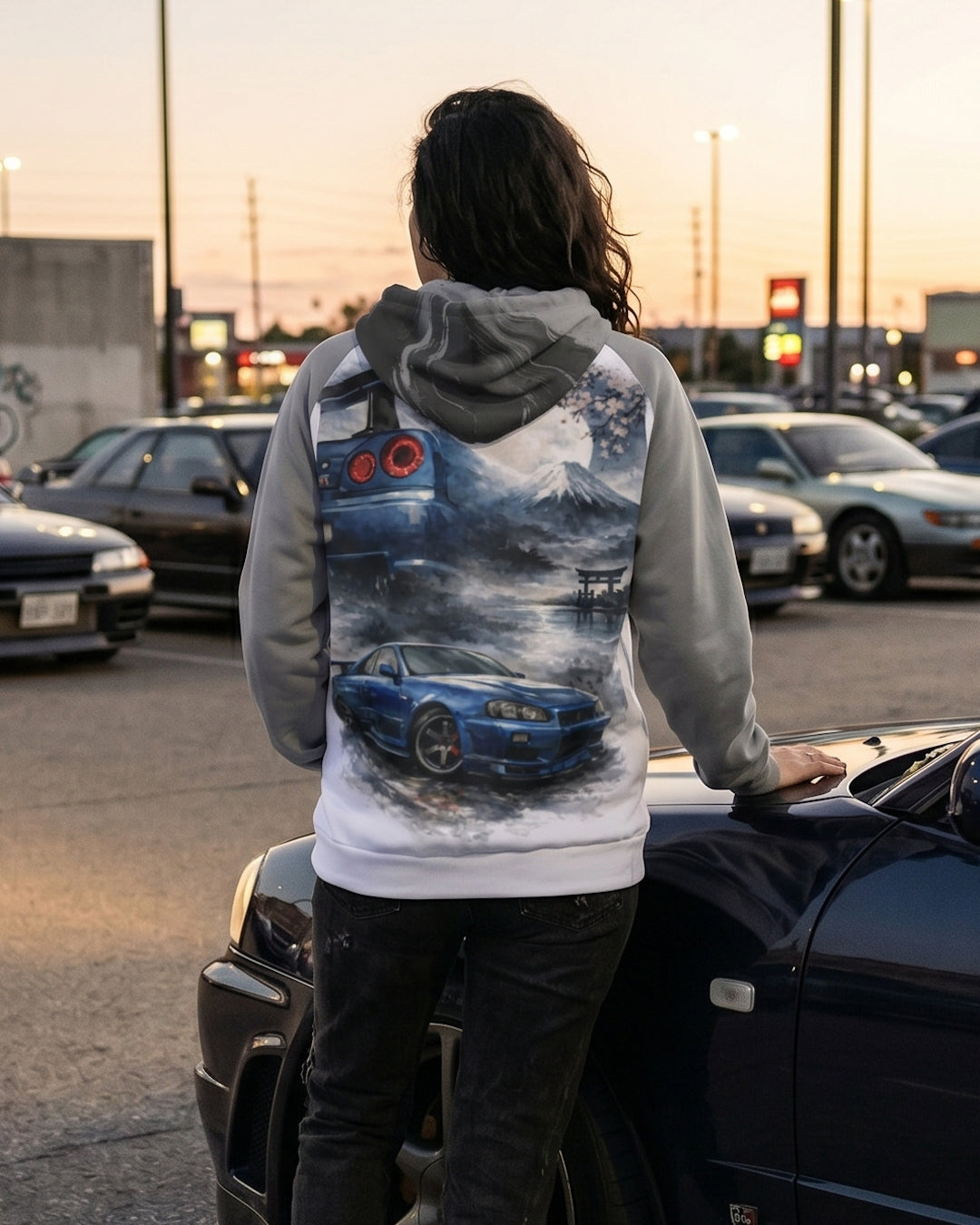 Watercolour Heritage Fleece Raglan Hoodie