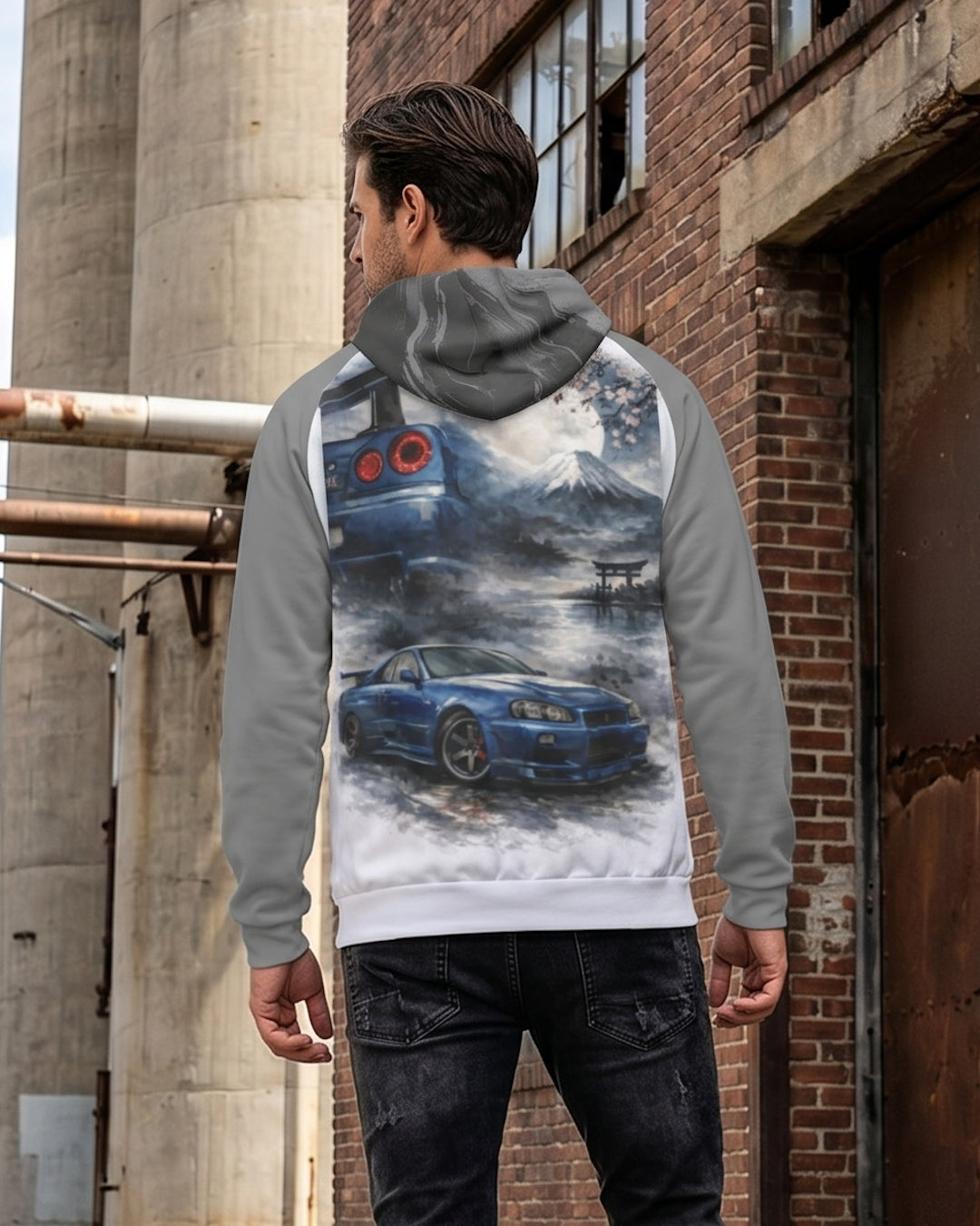 Watercolour Heritage Fleece Raglan Hoodie