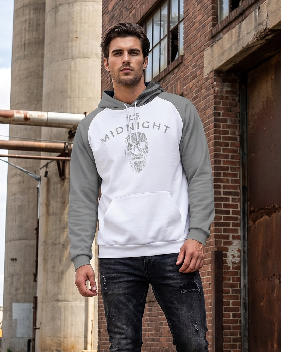Watercolour Heritage Fleece Raglan Hoodie